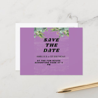 Einladung zum Geburtstag Postkarte