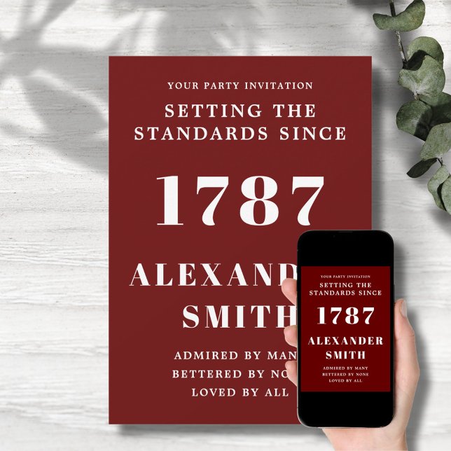 Einladung zum Geburtstag rot-weiß (Von Creator hochgeladen)