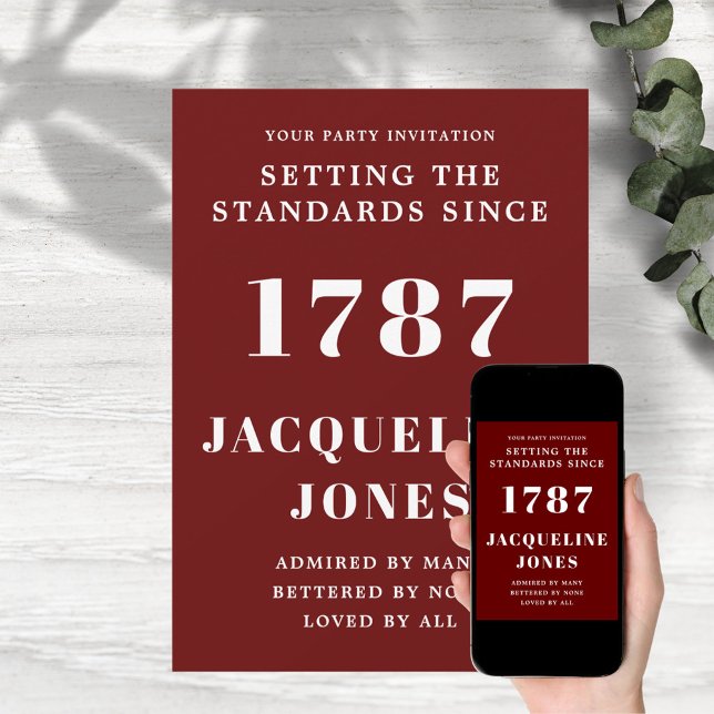 Einladung zum Geburtstag rot-weiß (Von Creator hochgeladen)