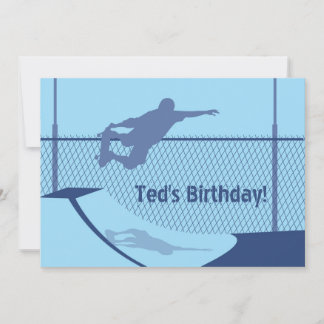 Einladung zum Geburtstag - Skateboard
