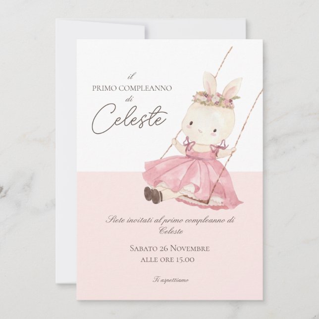 Einladung zum Geburtstag | Taufeinladung (Vorderseite)