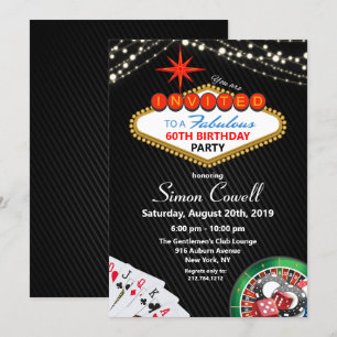 EINLADUNG ZUM GEBURTSTAG - Vegas Casino für jedes