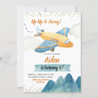 Einladung zum Geburtstag von Adventure Airplane Bo