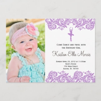 Einladung zum Geburtstag von Ballerina