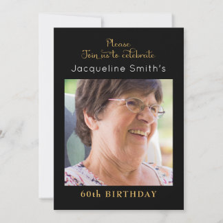 Einladung zum Geburtstag von Black and Gold