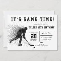 Einladung zum Geburtstag von Black Hockey