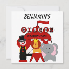 Einladung zum Geburtstag von Custom Red and White 