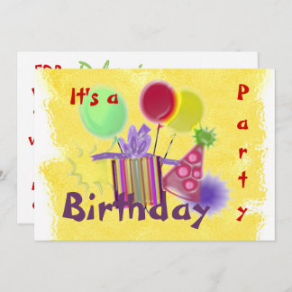 Einladung zum Geburtstag von Dimensional