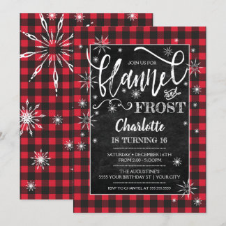 Einladung zum Geburtstag von Flannel & Frost