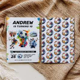 Einladung zum Geburtstag von Fußball - Fußball - K