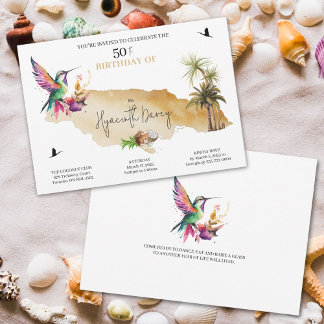 Einladung zum Geburtstag von jamaikanischem Thema