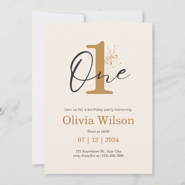 Einladung zum Geburtstag von Jungen und Kleinkinde (Vorderseite)