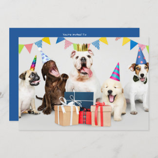 Einladung zum Geburtstag von Kindern, Hunde, Name