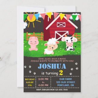 Einladung zum Geburtstag von landwirtschaftlichen 