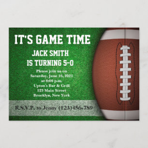 Einladung zum Geburtstag von Man Football Custom