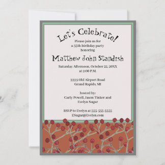 Einladung zum Geburtstag von Männern 35