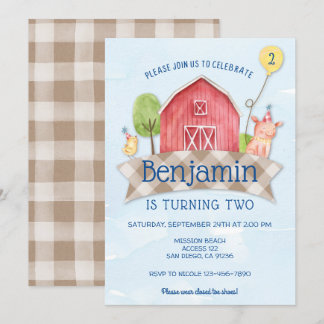Einladung zum Geburtstag von Nutztieren, FARM TIER