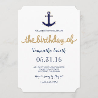 Einladung zum Geburtstag von Papst und Anchor Naut