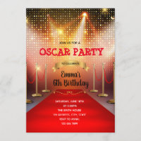 Einladung zum Geburtstag von Rotem Teppich