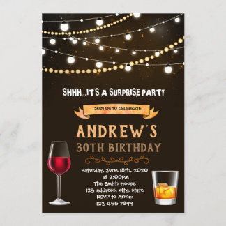 Einladung zum Geburtstag von Wein