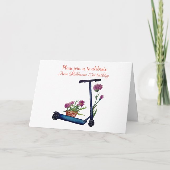 Einladung zum Geburtstag Weinkultur und Erde (Vorderseite)