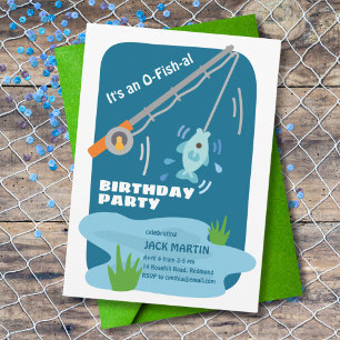 Einladung zum Geburtstag zum Thema Fischfang