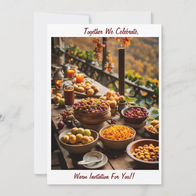 Einladung zum gemeinsamen Essen (Vorderseite)