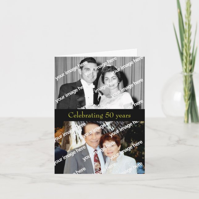 Einladung zum Goldenen Jubiläum der Vergangenheit  (Vorderseite)