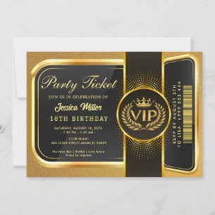 Einladung zum Goldenen Party