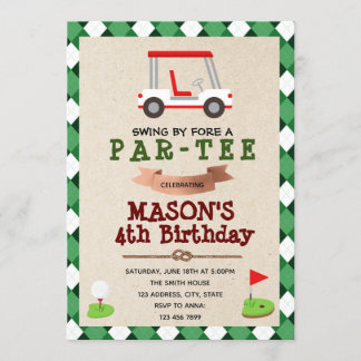 Einladung zum Golf Birthday