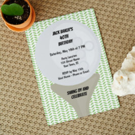 Einladung zum Golf Birthday