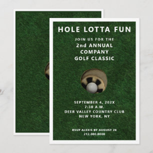 Einladung zum Golf Party