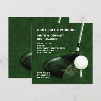 Einladung zum Golf-Thema