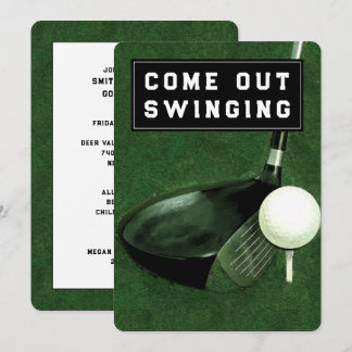 Einladung zum Golf-Thema