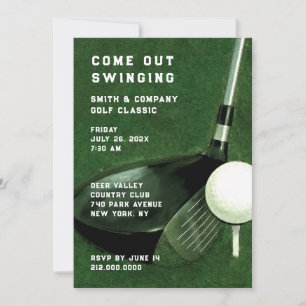 Einladung zum Golf-Thema