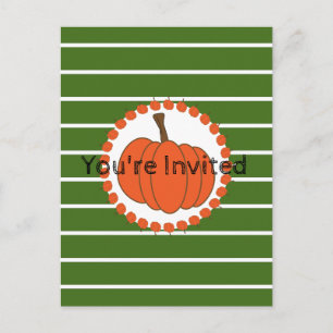Einladung zum grünen Halloween-Party Postkarte