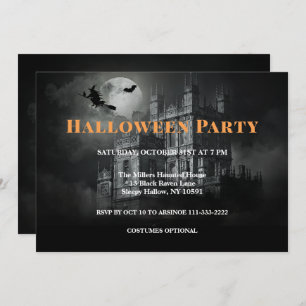 Einladung zum Halloween-Party Bleak Mansion