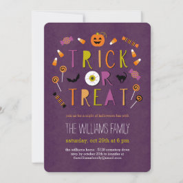 Einladung zum Halloween-Party oder zur Behandlung