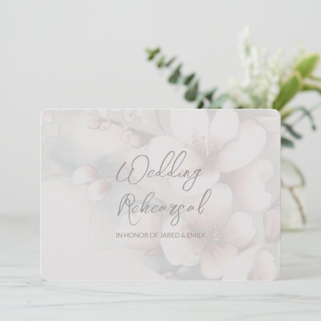 Einladung zum Hochzeitessen Probe (Stehend Vorderseite)