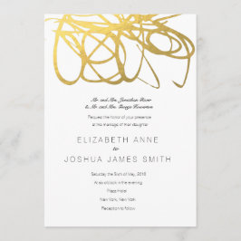 Einladung zum HochzeitGold-Effekt