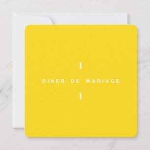 Einladung zum Hochzeitsessen - Colorus Gelb