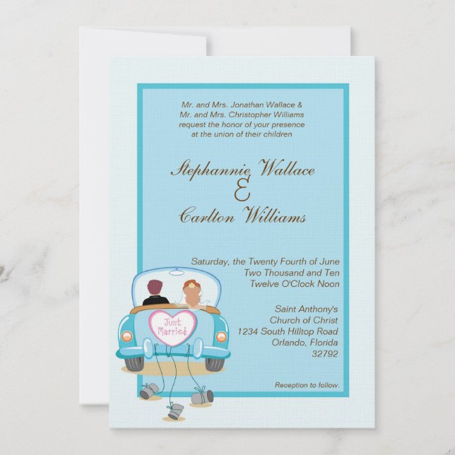 Einladung zum Hochzeitsfeiern (Vorderseite)