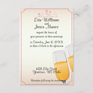 Einladung zum Hochzeitsfeiern