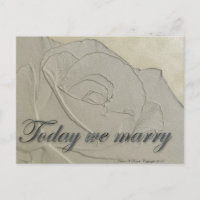 Einladung zum Hochzeitsfeiern - Embossed Rose