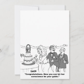 Einladung zum Hochzeitsfeiern für Cartoon