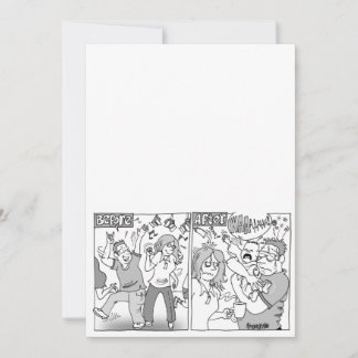 Einladung zum Hochzeitsfeiern für Cartoon nach Ihr