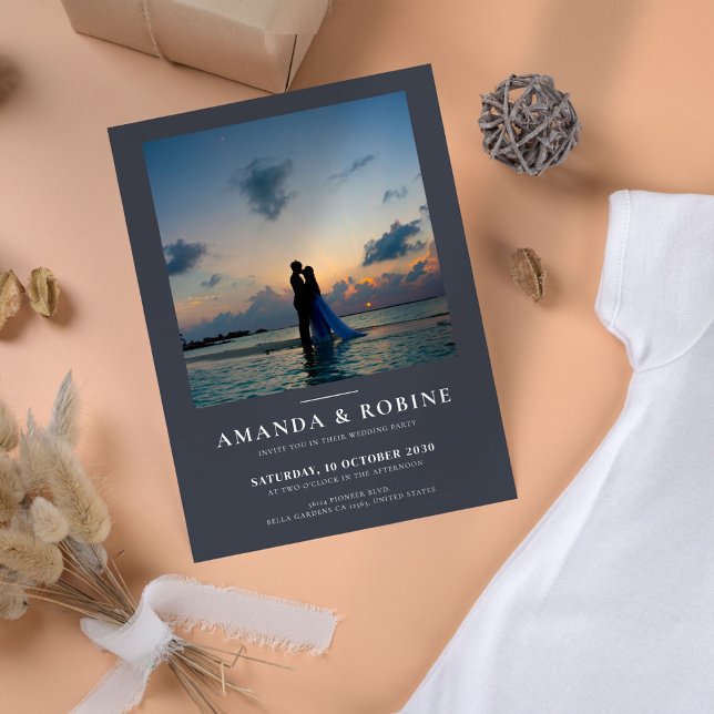 Einladung zum Hochzeitsfeiern im Minimalistischen  (Von Creator hochgeladen)