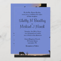 Einladung zum Hochzeitsfeiern im Western