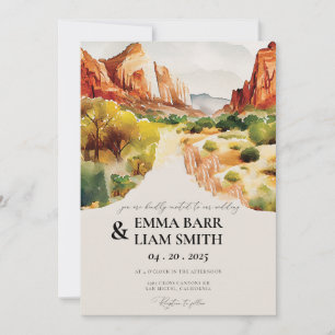 Einladung zum Hochzeitsfeiern im ZION Nationalpark