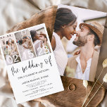 Einladung zum Hochzeitsfeiern in Schwarz-Weiß-Foto Flyer<br><div class="desc">Feiern Sie Ihre Liebe mit unserem Budget Black and White Foto Hochzeitsempfang. Diese elegante und erschwingliche Einladung erfasst die zeitlose Schönheit Ihrer Romantik in klassisch schwarz-weiß. Diese Einladung ist so konzipiert, dass sie jedem Budget Anzug verleiht, und kompromittiert nicht den Stil. Die einfache Schwarz-Weiß-Farbgestaltung verleiht dem Hotel ein Gefühl von...</div>